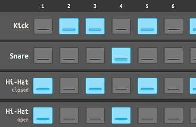 Angular Drum Machine Closeup